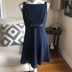 🎉 Shelli Segal Navy Blue Formal Dress